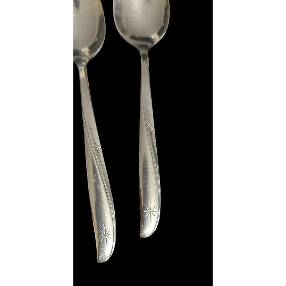 VTG Oneida Community Stainless Flatware Replacement Lot 10 Piece Set Starburst